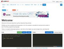 Tablet Screenshot of learnrubyonline.org